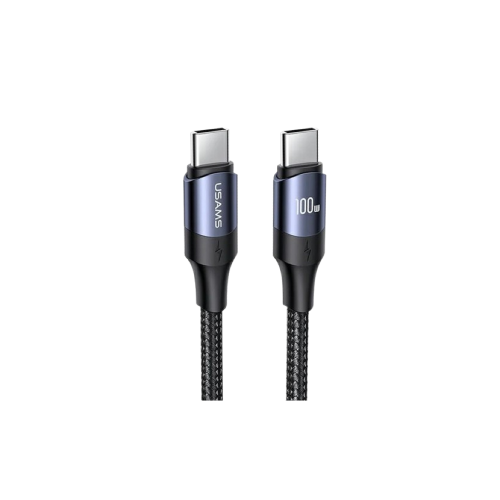 Usams Type-C to Type-C 100W PD Fast Charging & Data Cable 2M - Black