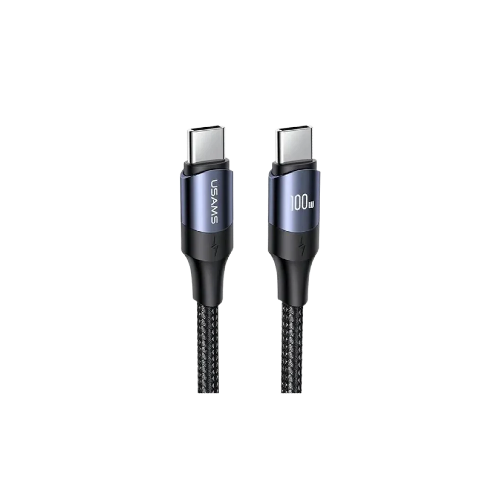 Usams Type-C to Type-C 100W PD Fast Charging & Data Cable 2M - Black