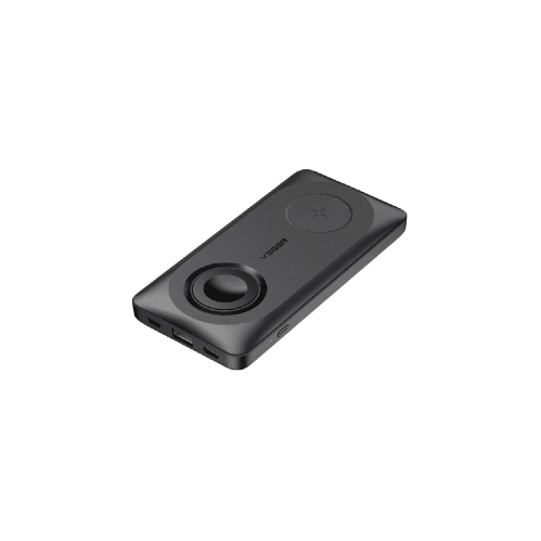 VEGER MagMulti 3-in-1 Wireless MagSafe Power Bank 10000mAh 15W with USB-A Port and USB-C Port - Black