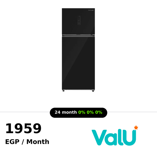 White Whale Refrigerator 540Liters 2 Doors Digital Inverter - Glass Black - WR-G5395 HBV