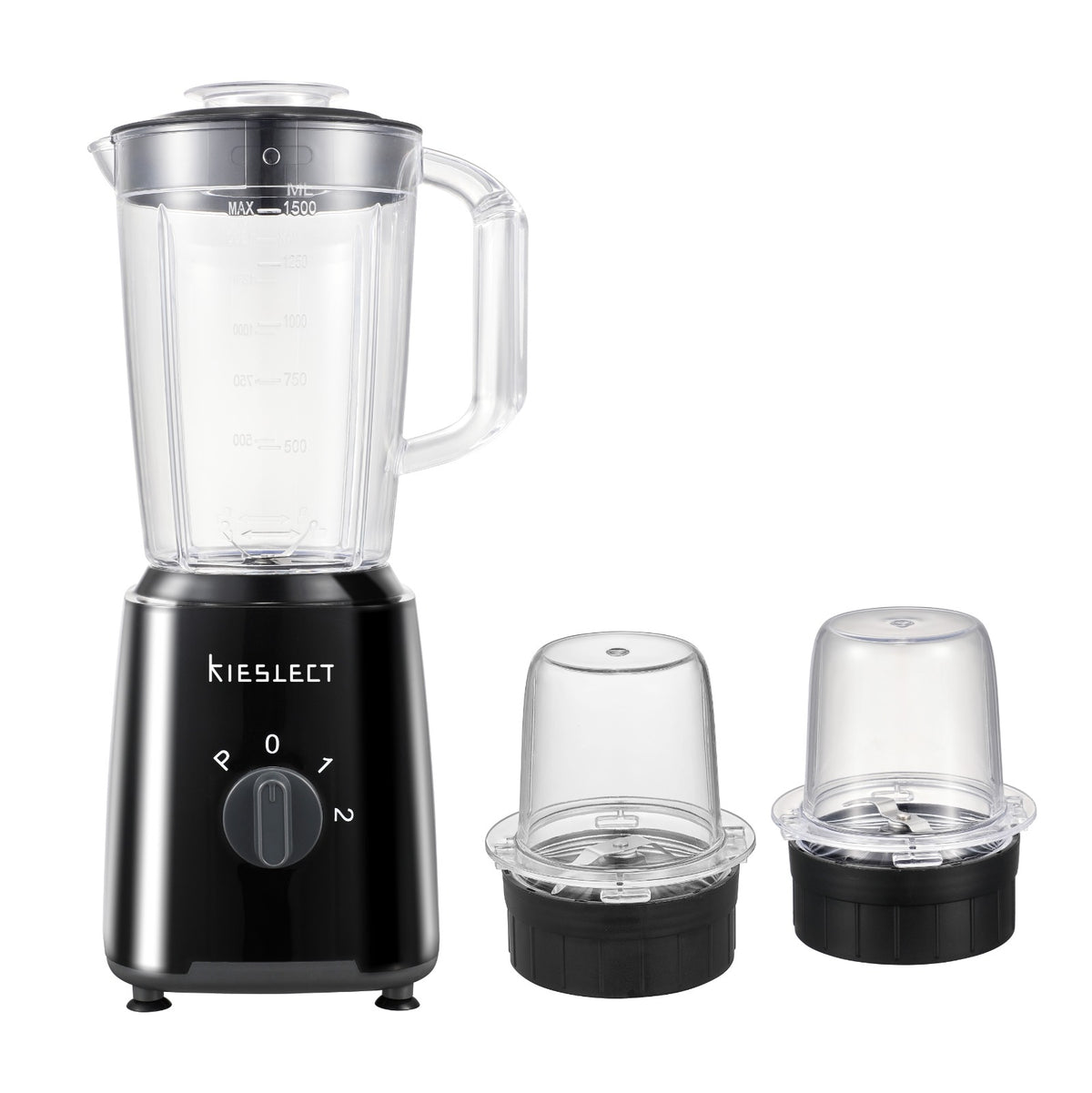 Kieslect 4-in-1 Juicer Blender, Grinder & Grater 600ML 500W - BLIC1300B-KS - Black
