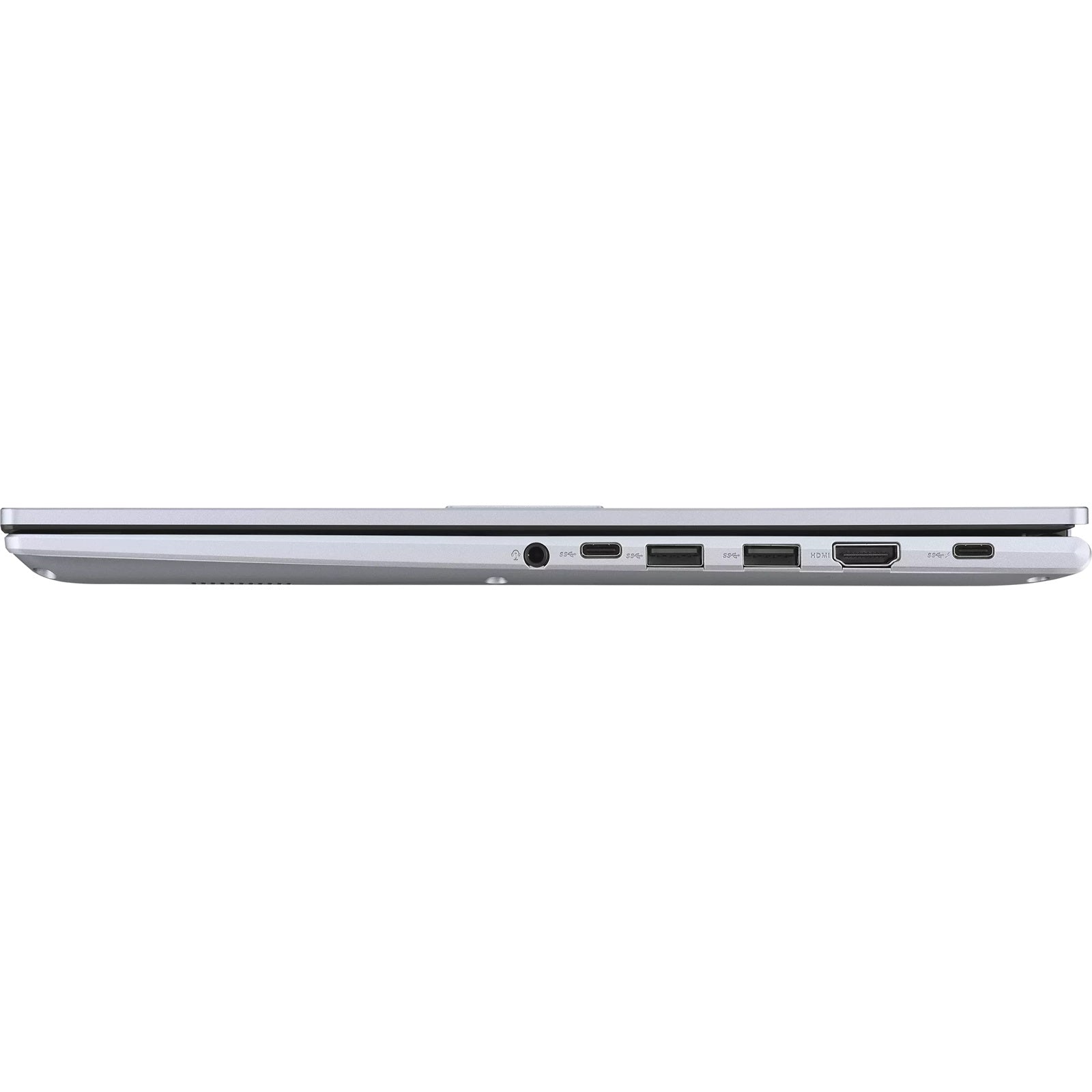 Side profile showing the slim ports of the Asus VivoBook 15 8GB RAM 512GB SSD laptop at XPRS Egypt.