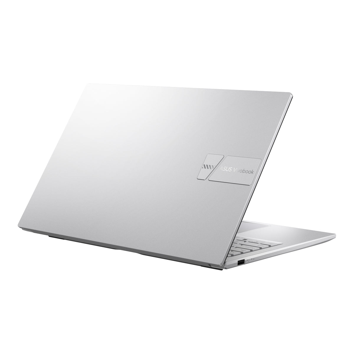 Left side and back view of ASUS Vivobook 15 X1504MA highlighting the integrated connectivity ports.