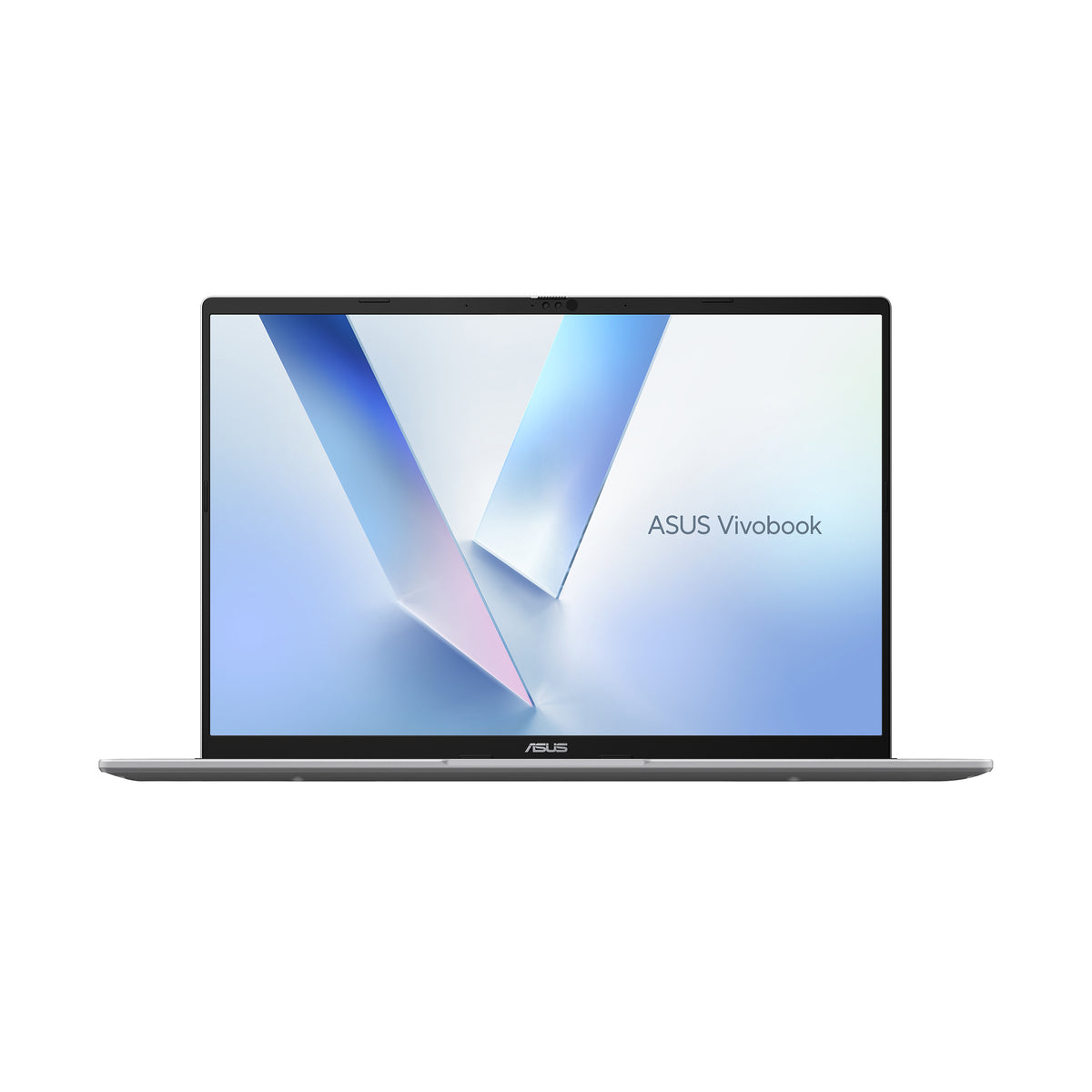 Back profile view of Asus Vivobook 16 X1607CA showing exhaust vents and hinge design.