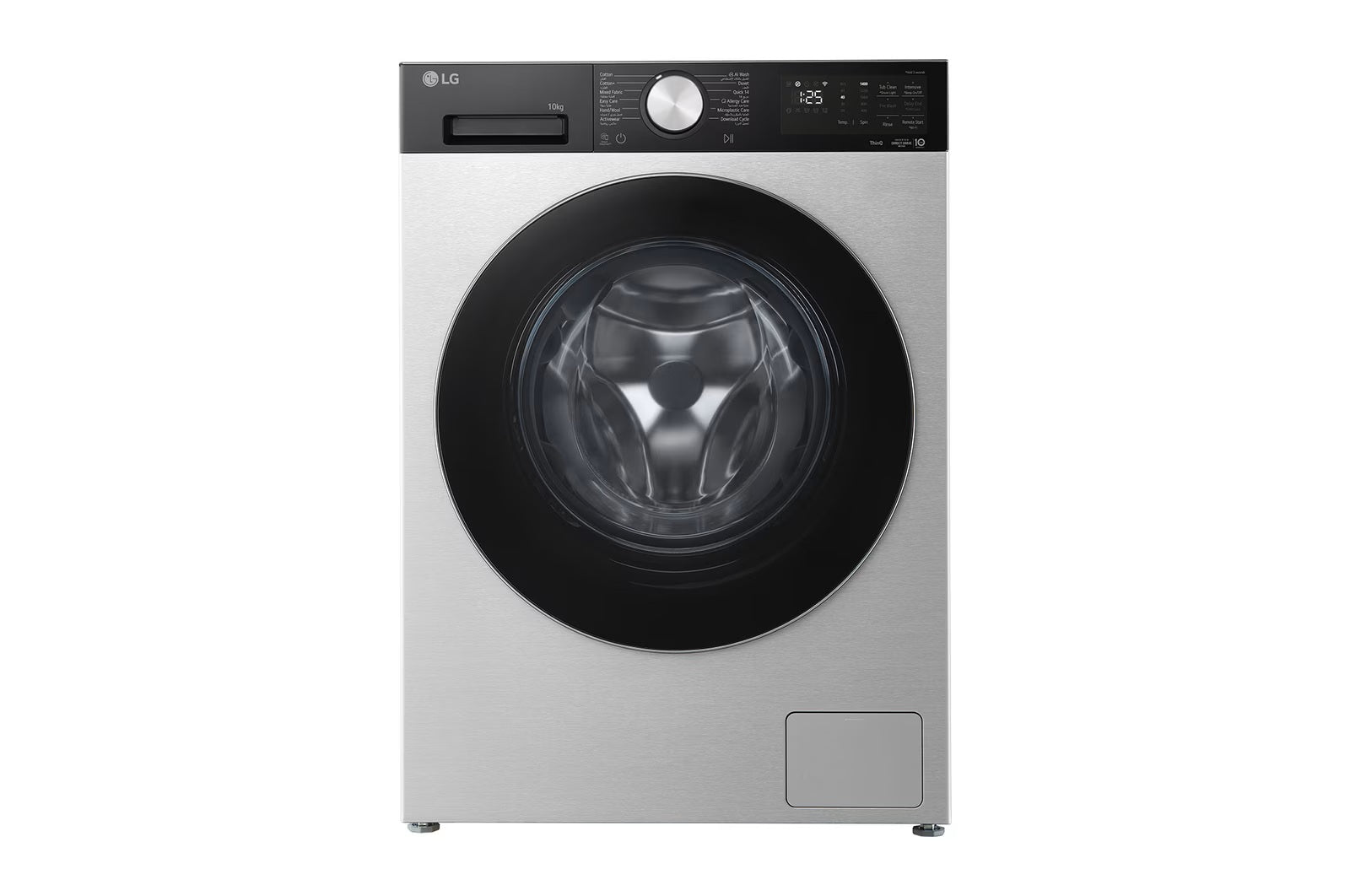 LG Inverter Front Load Washing Machine , 10 kg , Essence Silver - F4X5RYG23