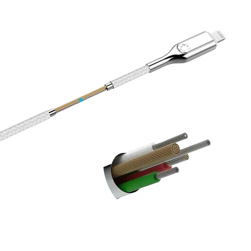 <tc>كابل Cygnett Armoured Lightning إلى USB-A - طول 1 متر، شحن ونقل بيانات سريع، تصميم متين - لأجهزة آيفون وآيباد</tc>
