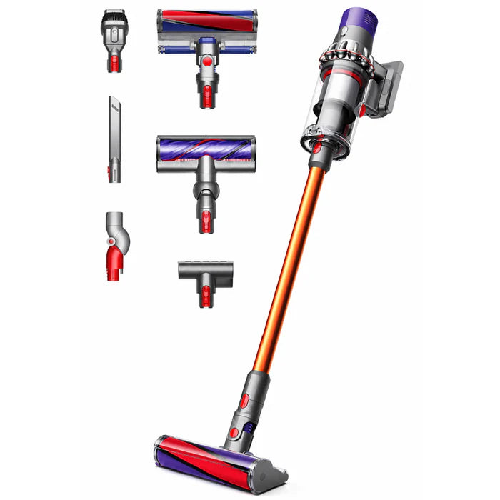 Front view of the Dyson Cyclone V10 Absolute Cordless Vacuum Cleaner in Gray available at XPRS.