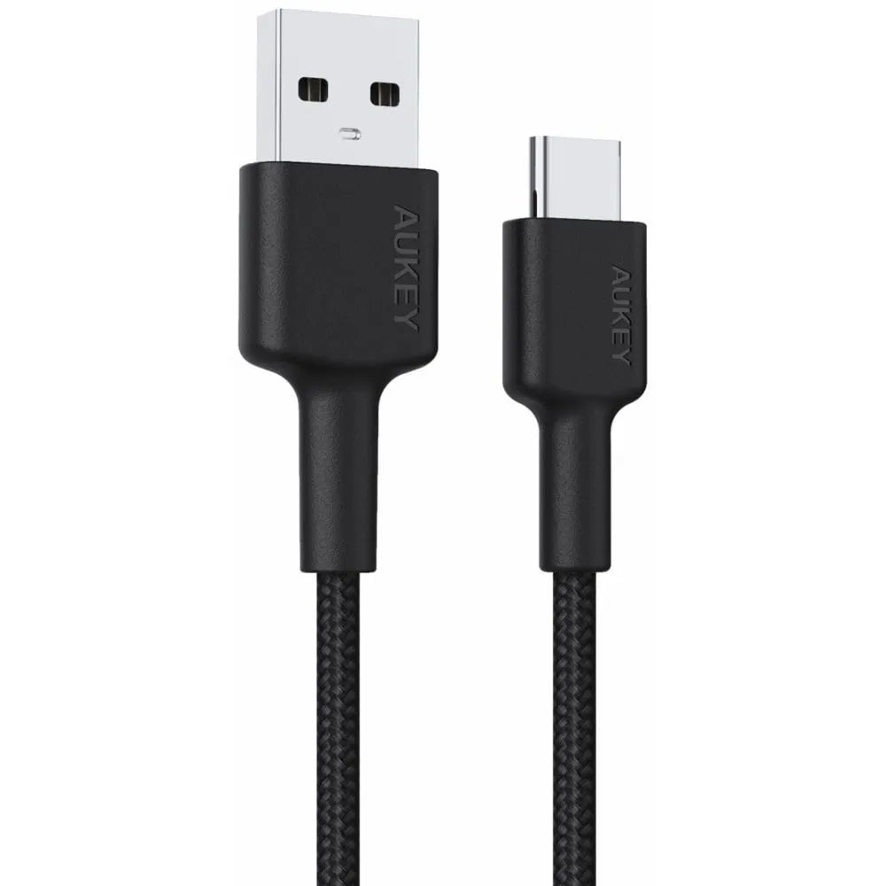 AUKEY USB-A to USB-C Cable, 0.9 Meter, Black - CB-CD30-BK