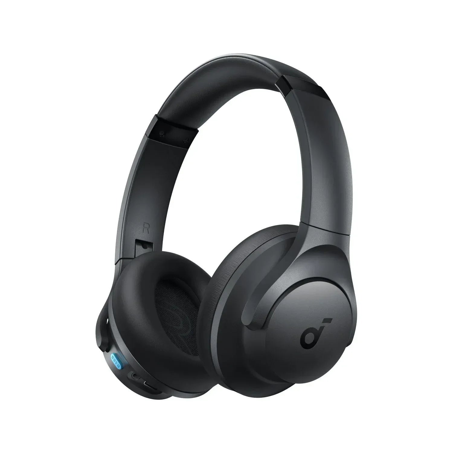Black over-ear wireless headphones with Bluetooth connectivity for gaming and music