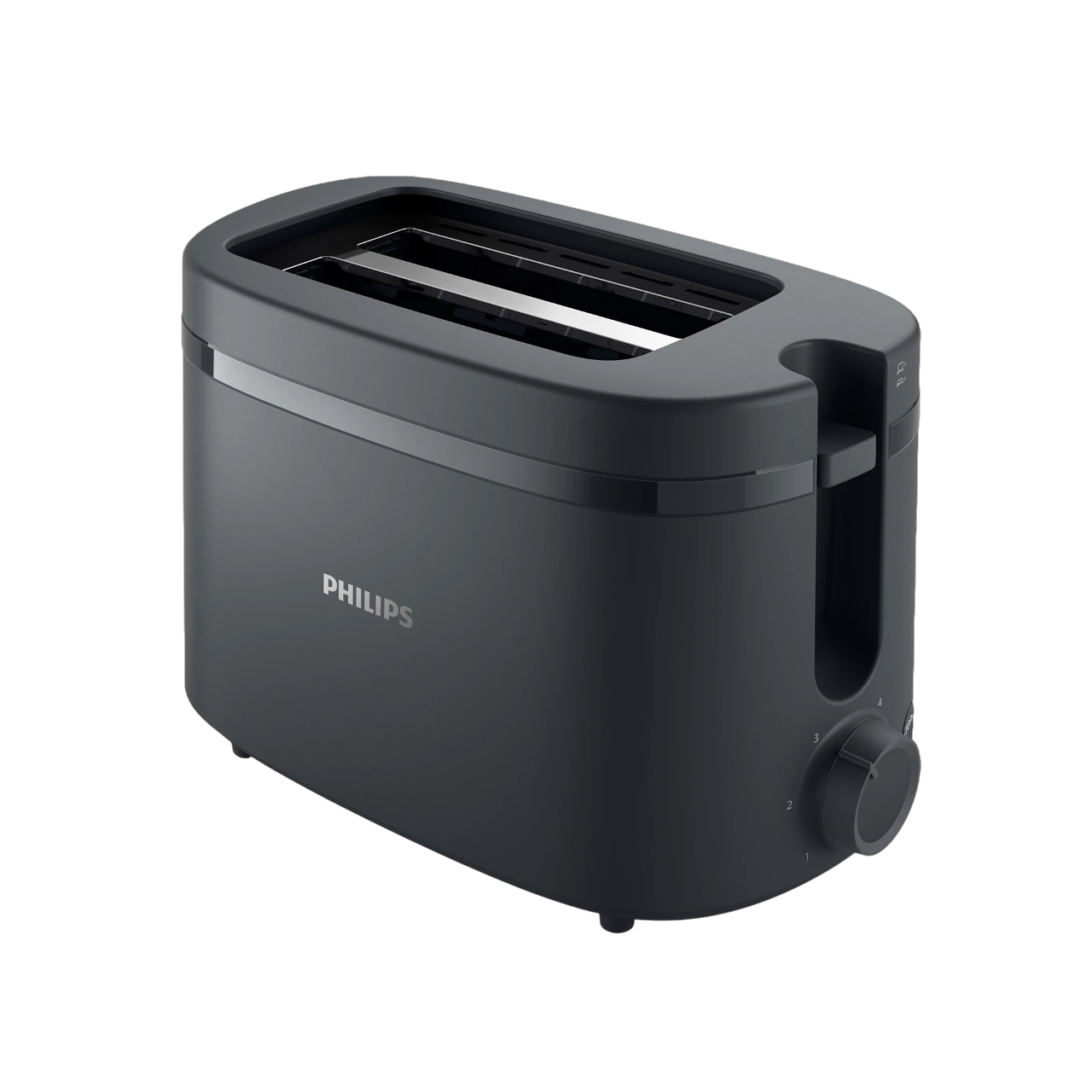 Philips 1000 Series Toaster, 2 Slices, 650 Watt, Black - HD2510/91