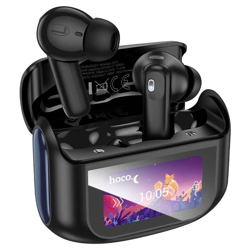Hoco EQ21 Sandy true wireless ANC ENC noise reduction touch screen BT headset