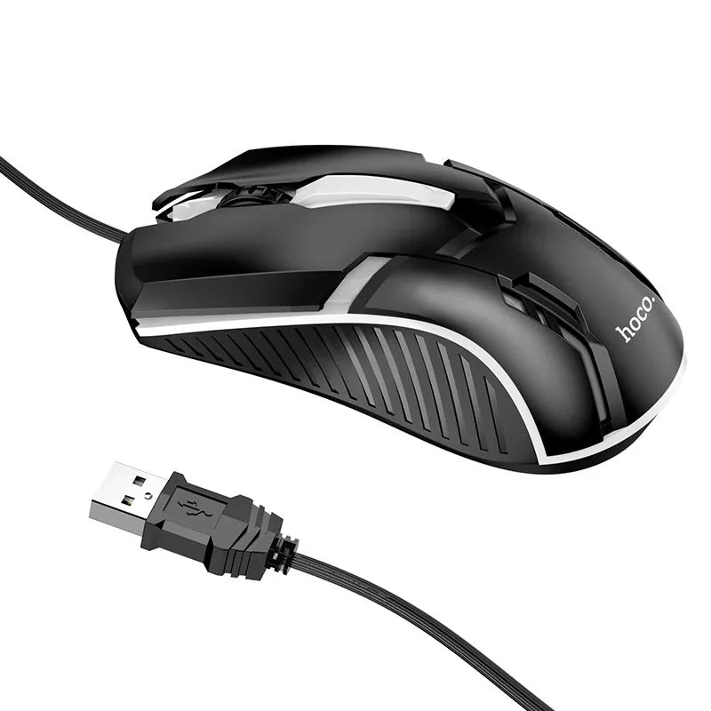 <tc>هوكو GM11 - طقم كيبورد وماوس بإضاءة RGB للجيمنج</tc>