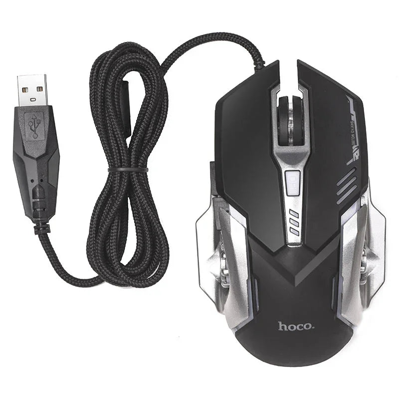 <tc>طقم كيبورد وماوس هوكو GM12 بإضاءة RGB</tc>