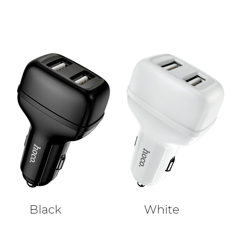 hoco Car charger Z36 Leader dual port set with cable Lightning
