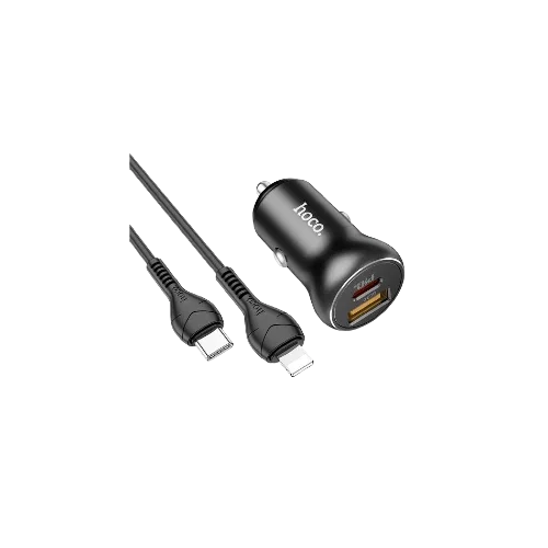 hoco Car charger NZ5 Smooth road PD30W+QC3.0 set with cable Type-c 1m