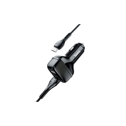 hoco Car charger Z36 Leader dual port set with cable Micro-usb - Black