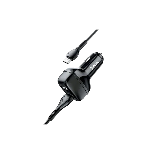 hoco Car charger Z36 Leader dual port set with cable Micro-usb - Black