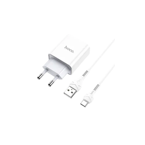 hoco Wall charger C81A Asombroso EU plug set with cable 1m