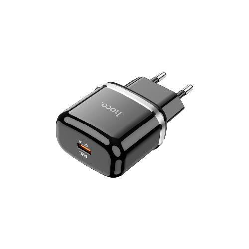 hoco Wall charger N24 Victorious PD20W EU set with cable Type-c to Lightning 1m