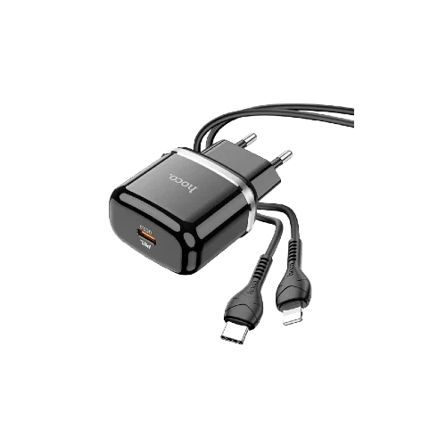 hoco Wall charger N24 Victorious PD20W EU set with cable Type-c to Lightning 1m xprs