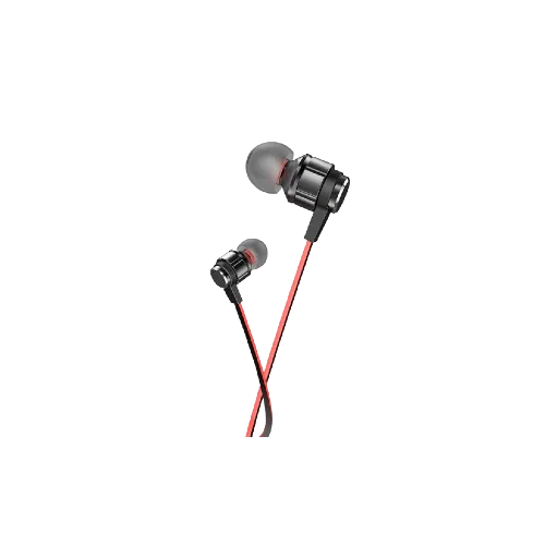 hoco Wired earphones 3.5mm M85 Platinum with mic - Black Night