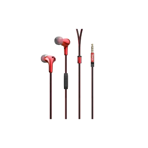 hoco Wired earphones M30 Glaring with microphone - Red