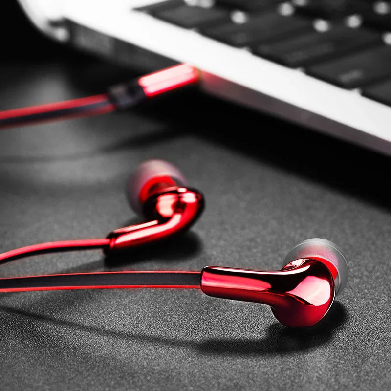 hoco Wired earphones M30 Glaring with microphone - Red xprs 0