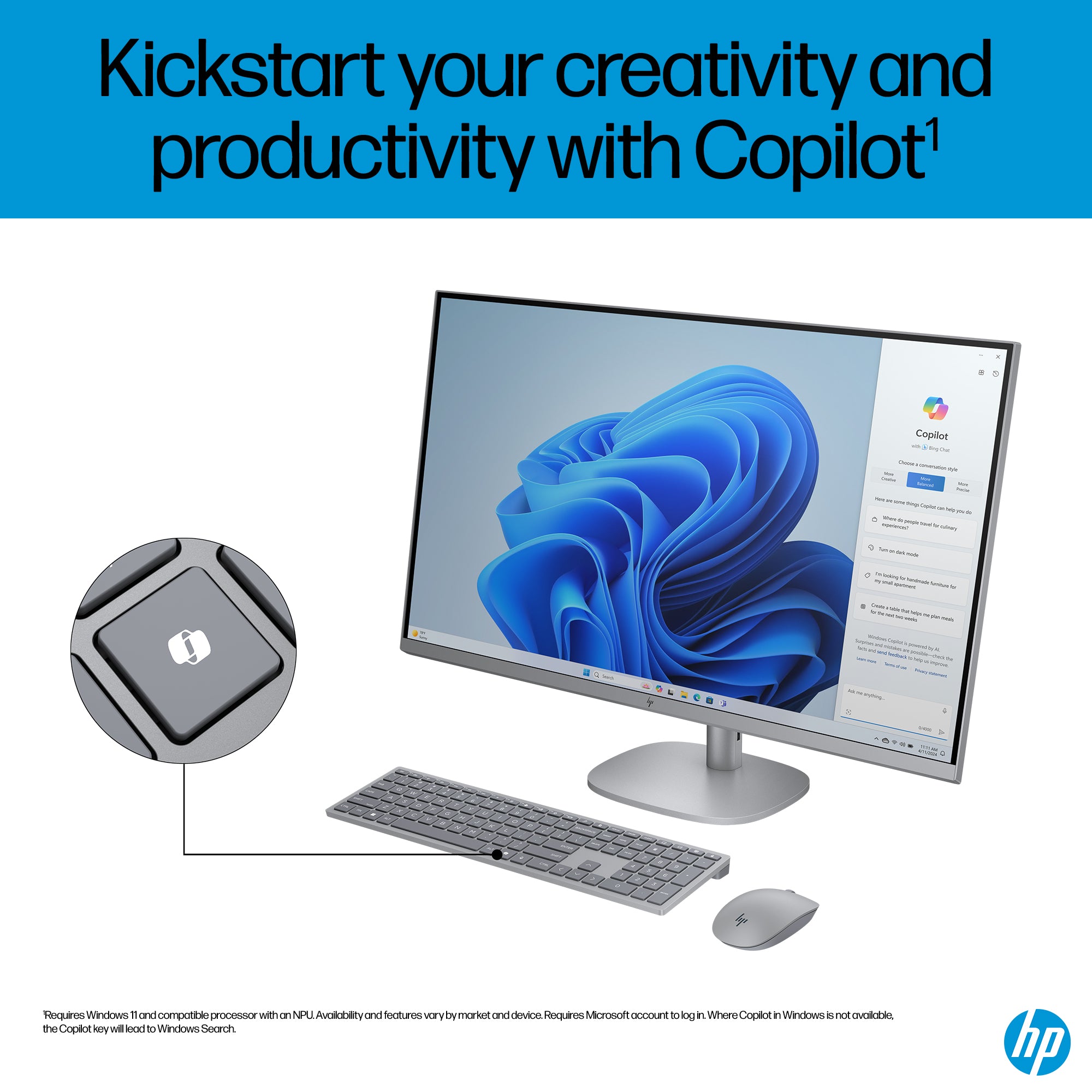 Hp OmniStudio X AI All-in-One Desktop Ultra 7 155H ,16GB , 512GB ,RTX 4050 ,31.5 inch 4K