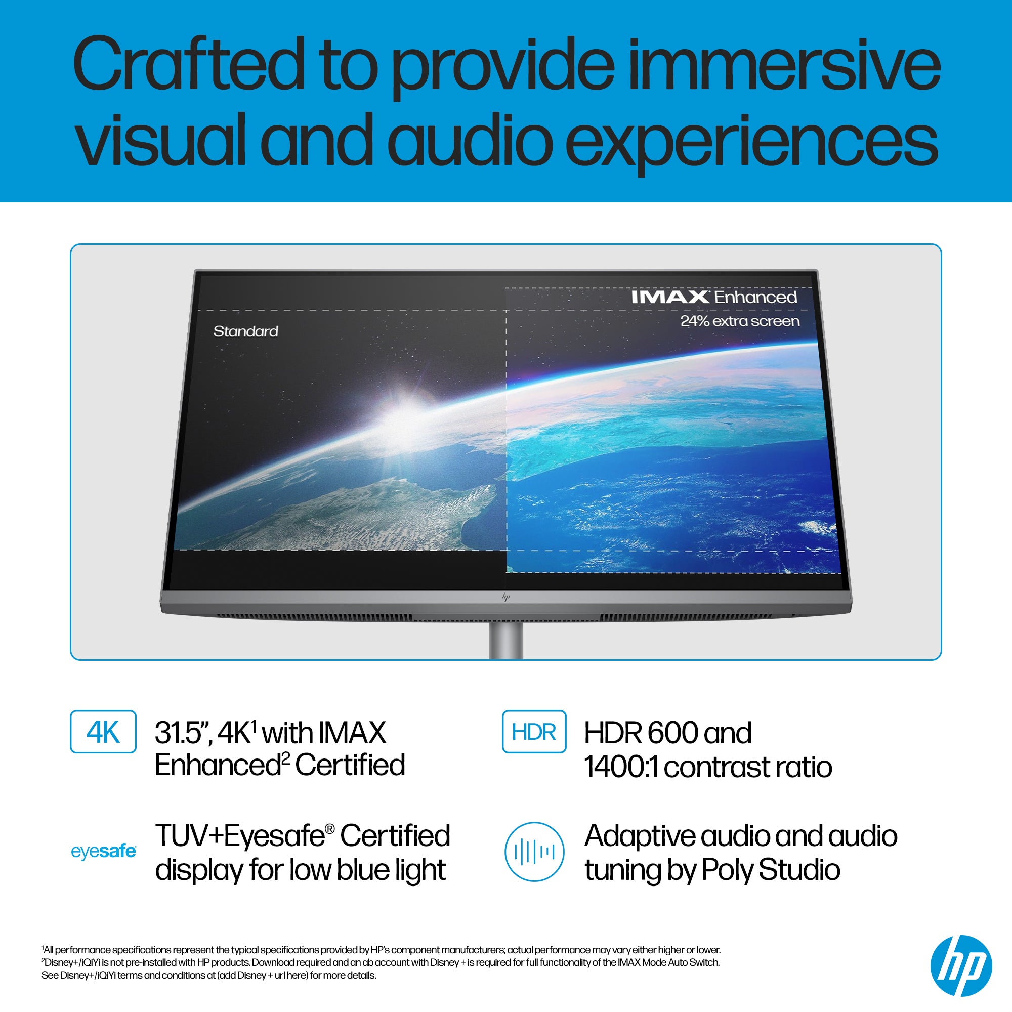 Hp OmniStudio X AI All-in-One Desktop Ultra 7 155H ,16GB , 512GB ,RTX 4050 ,31.5 inch 4K