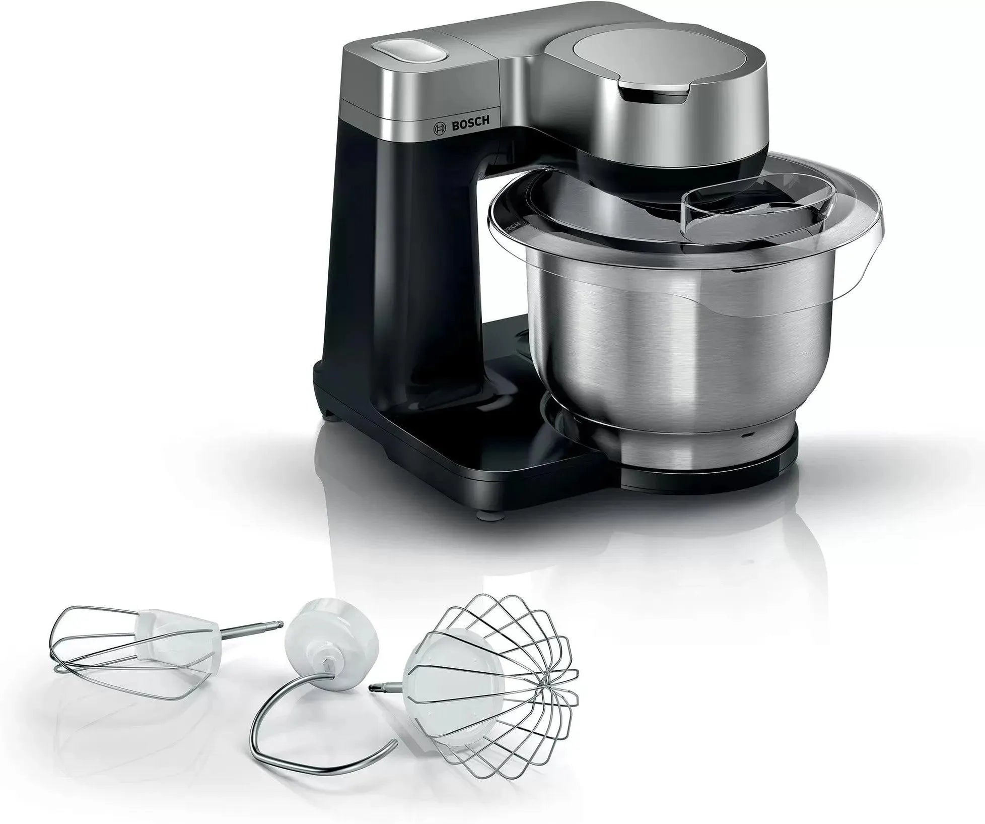 Bosch Mum Serie 2 Kitchen Machine, 900 Watt, Black and Stainless Steel - MUMS2VM00