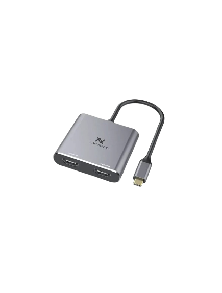 l'avvento CV152 4in1 Type-C 4K HUB Converter - Grey