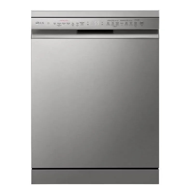LG Free Standing Dishwashers , 14 Persons Inverter Motor - Silver - DFC435FP