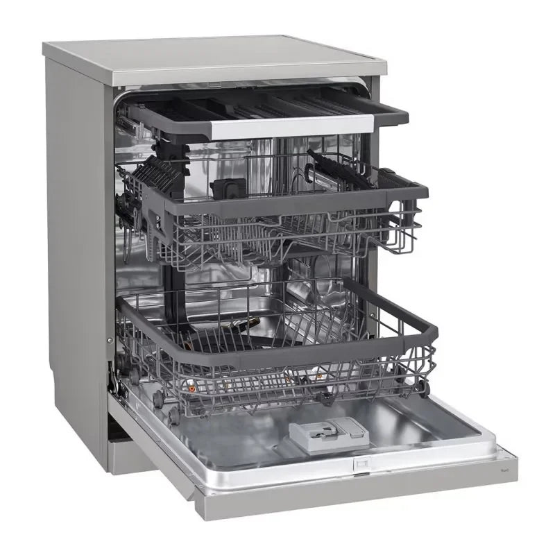 LG Free Standing Dishwashers , 14 Persons Inverter Motor - Silver - DFC435FP