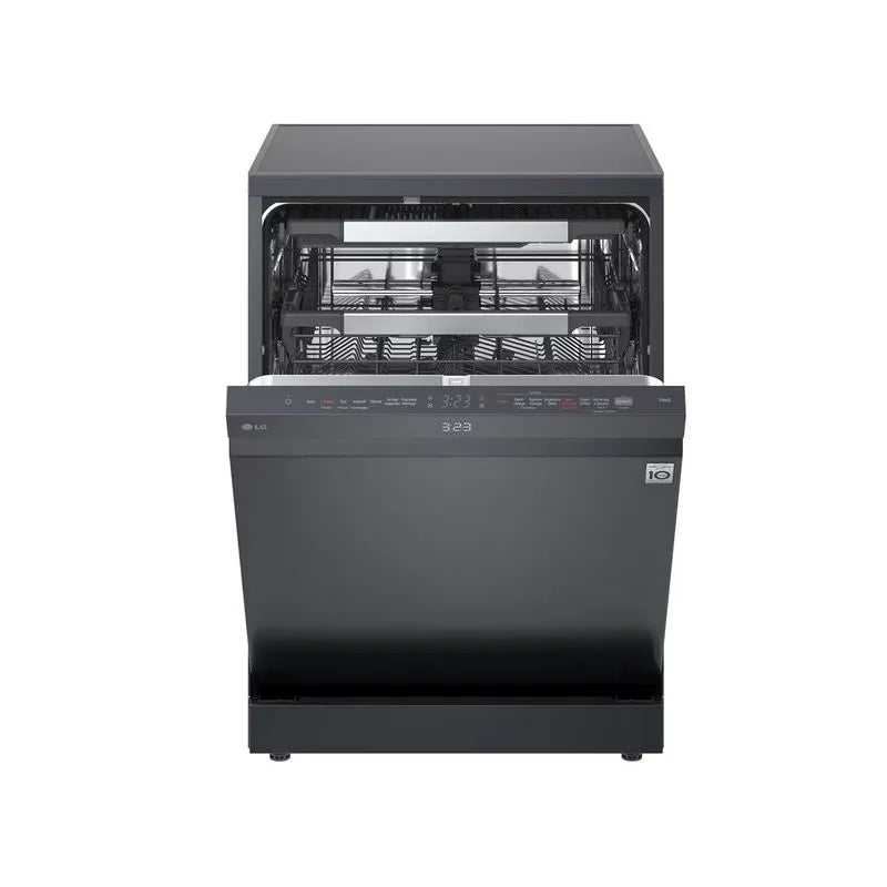 LG Dishwasher 60CM 14 Place , Settings 8 Programs ThinQ Digital - Black Stainless - DFC287HMS