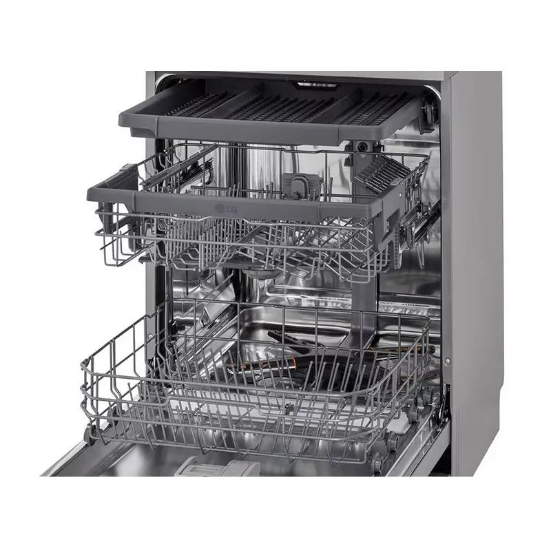 LG FreeStanding QuadWash™ Dishwashers , 14 Persons Inverter Motor Prime - Silver - DFC513FVE