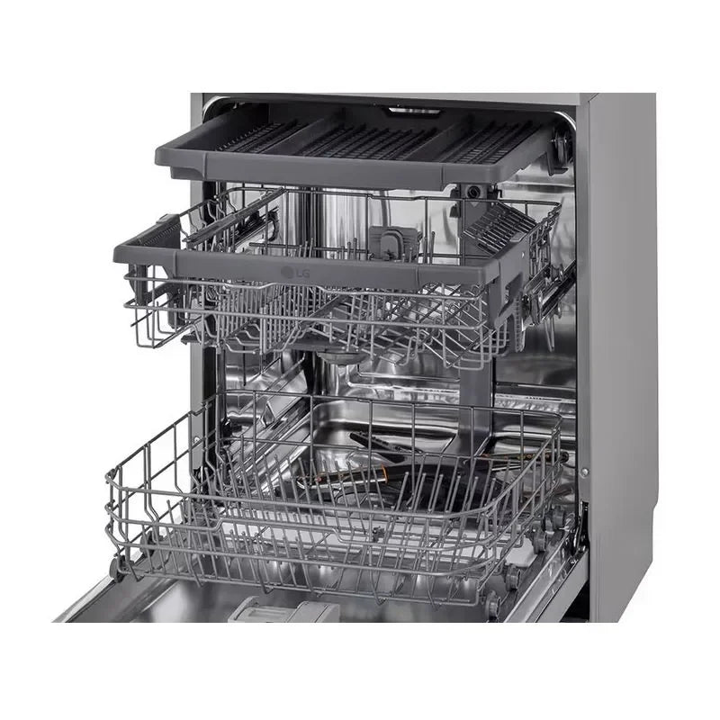 LG FreeStanding QuadWash™ Dishwashers , 14 Persons Inverter Motor Prime - Silver - DFC513FVE