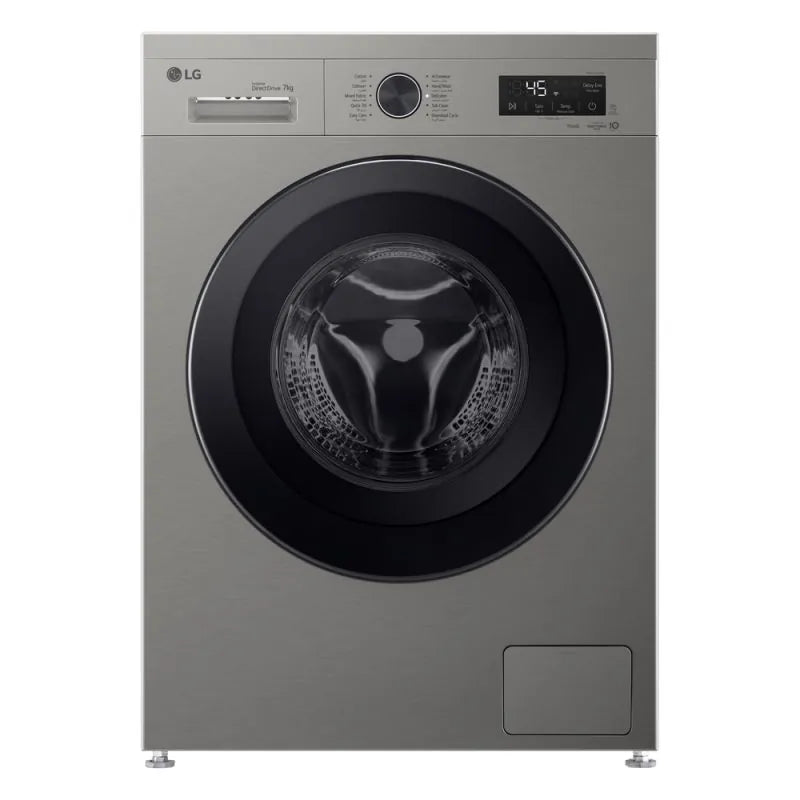 LG 7 kg Front Load Washing Machine 1400RPM, ThinQ (Wi-Fi) - Platinum Silver - F4Y2QYG6P