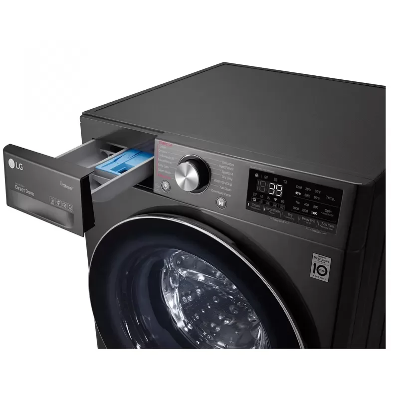 LG Front Load Vivace 9 Kg Washing Machine with AI DD Technology - Black - F4R5VYG2E