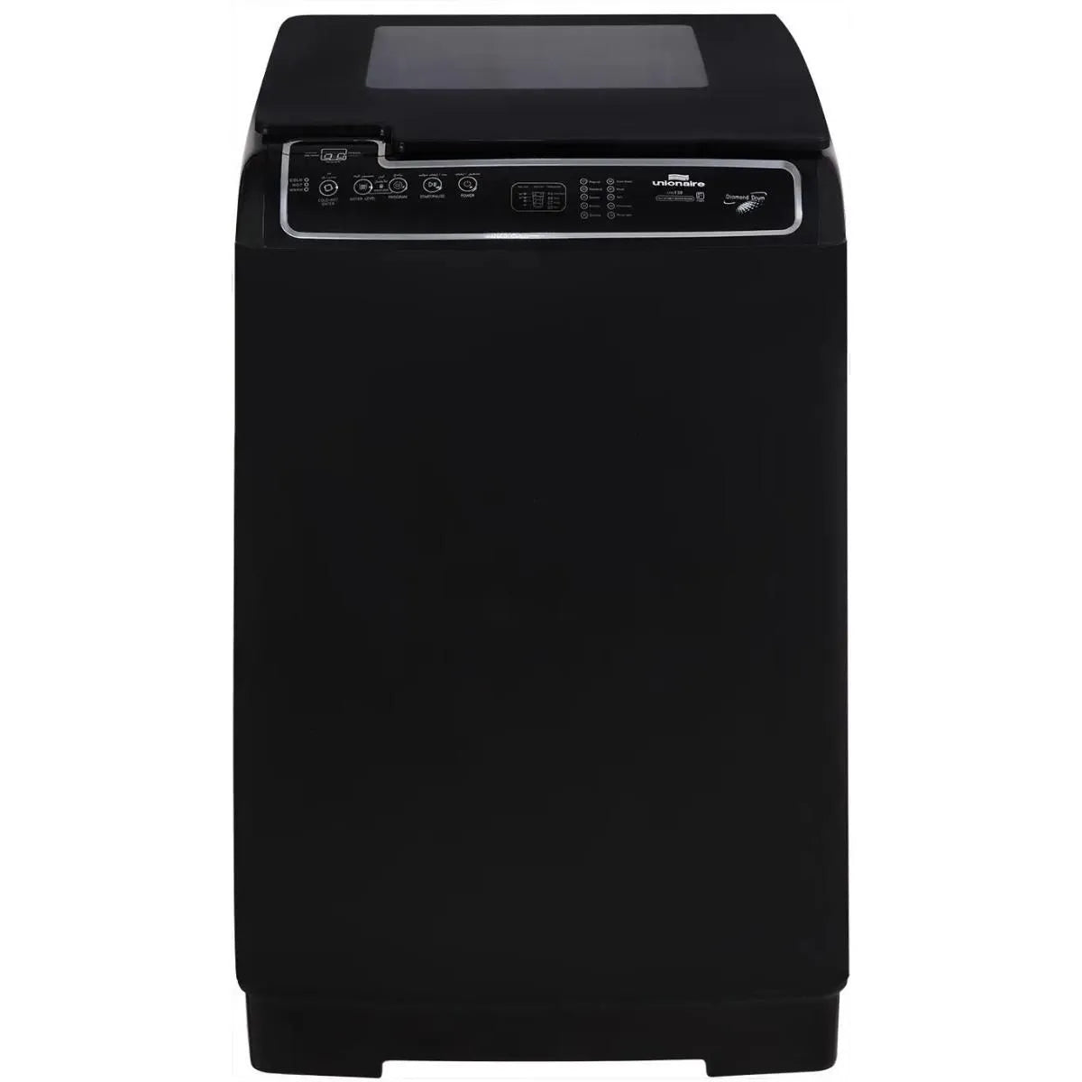 Unionaire Top Load Automatic Washing Machine, 13 kg, Black - UW130TPL-B2MBK
