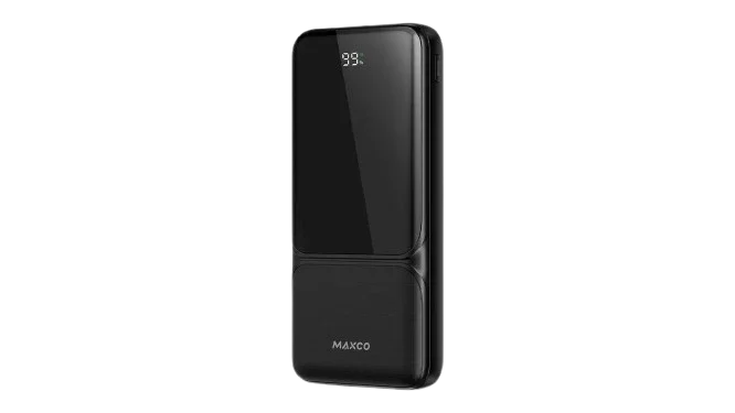 <tc>باور بنك ماكسكو MP11 كروز - سعة 20000 مللي أمبير، شحن سريع 22.5 واط، تصميم أنيق ومحمول - أسود</tc>