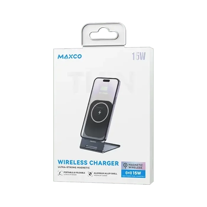 Maxco MW03 Thin Ultra-Strong Magnetic Wireless Charger 15W - Black - XPRS