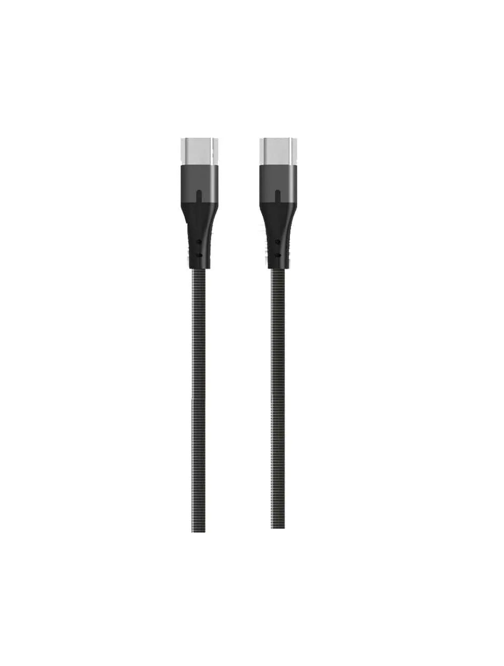 <tc>كابل USB-C إلى USB-C من لافينتو بتصميم معدني متين 20 فولت 3 أمبير 2 متر - فضي</tc>
