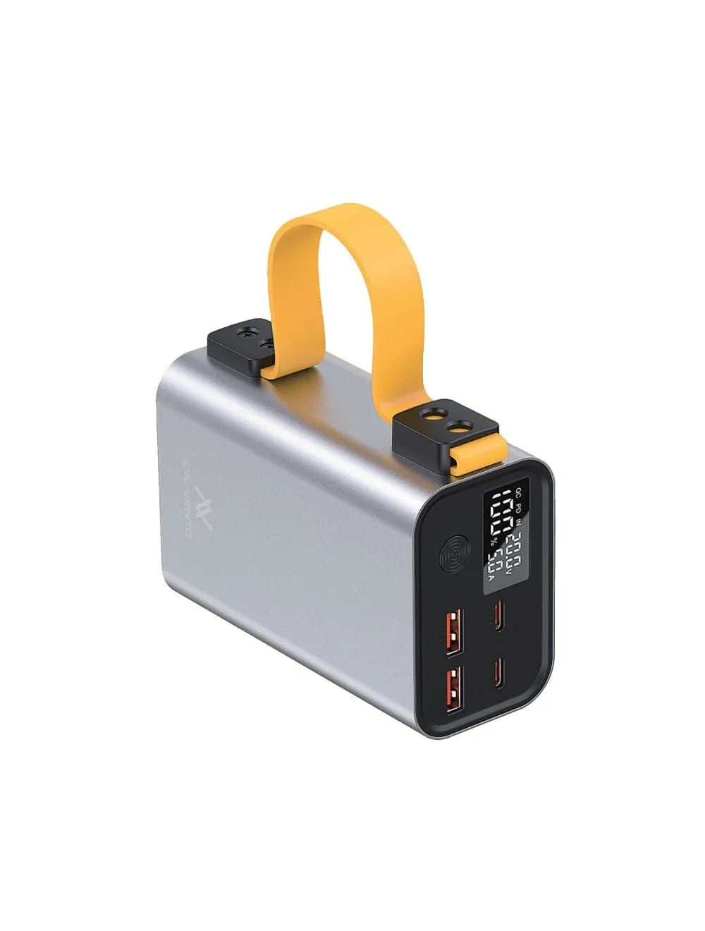 <tc>بنك الطاقة لافينتو (MP655) 24000 مللي أمبير/ساعة 100 واط مع مؤشر LCD للإدخال والإخراج - رمادي</tc>