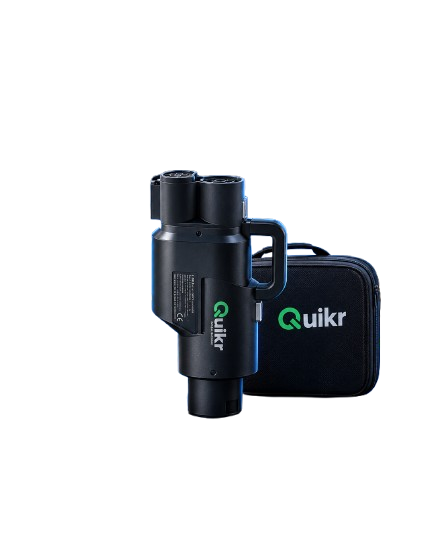 Packaging view showing the Quikr Adapter Type 2 to GB/T DC 400A Chinese Standard