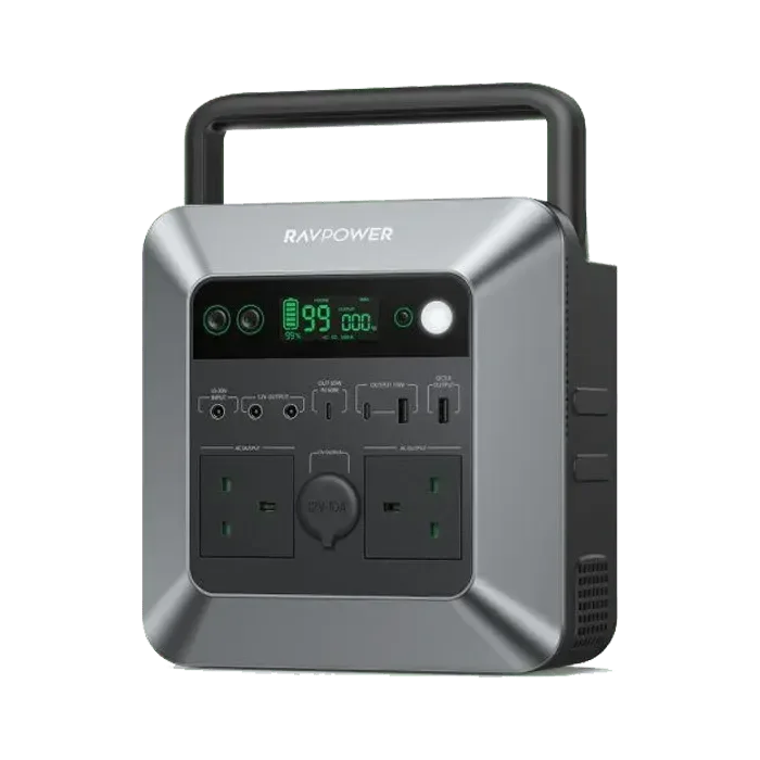 RAVPower 712Wh | 600W Portable Power Station - Black - XPRS