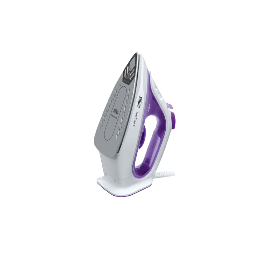 Braun TexStyle 1 Steam Iron, 2000 Watt, Purple White - SI1080VI