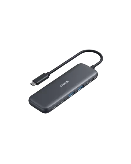 Anker USB-C hub with multiple ports for laptops and devices