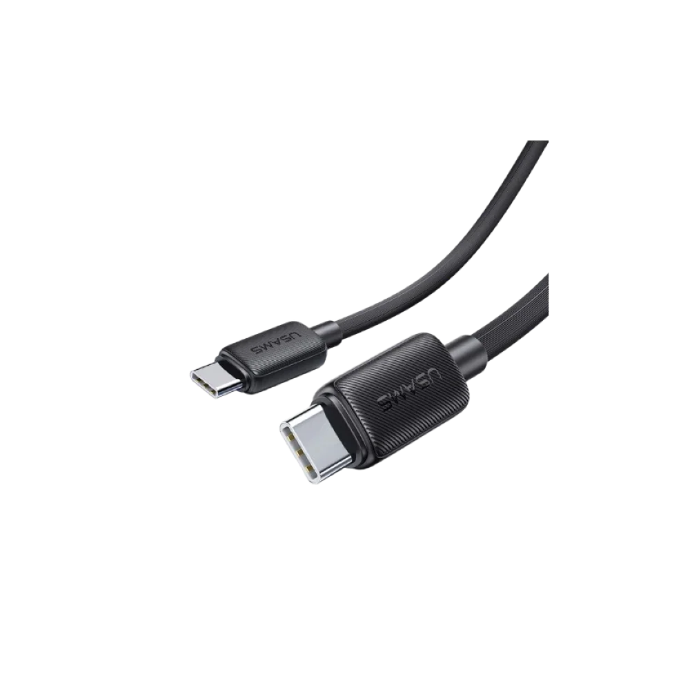 Usams 60W Strip Data Cable Type-C to Type-C 2M - Black