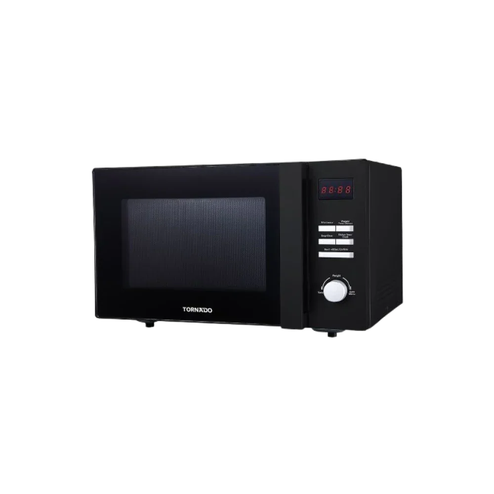 TORNADO Microwave Solo 25 Liter 900 Watt 8 Menus Black TMD-25SE-BK
