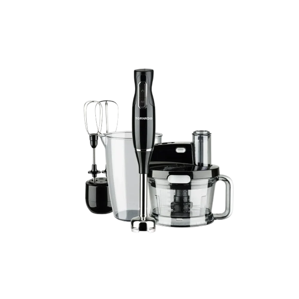 Tornado Hand Blender 1000-Watt Food Processor Whisk Black THB-1000MK